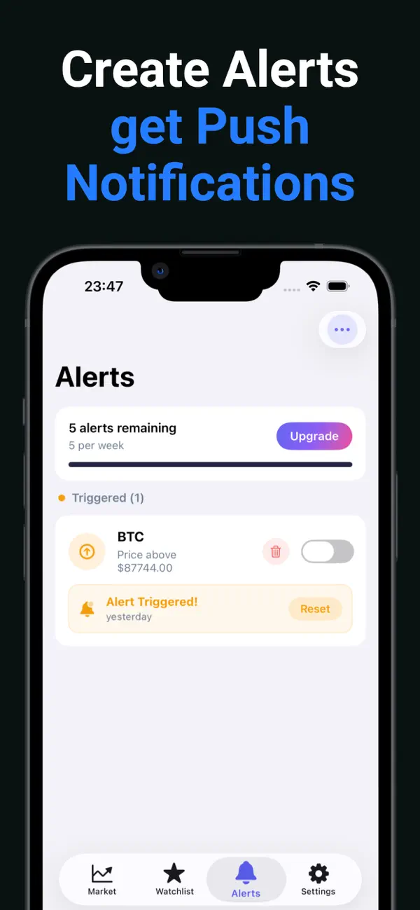 Crypto Alerts Screenshot 2