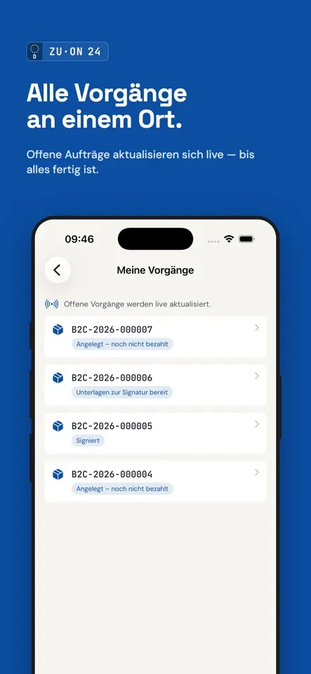 Kfz Zulassung online 24 – Übersicht der verfügbaren Vorgänge