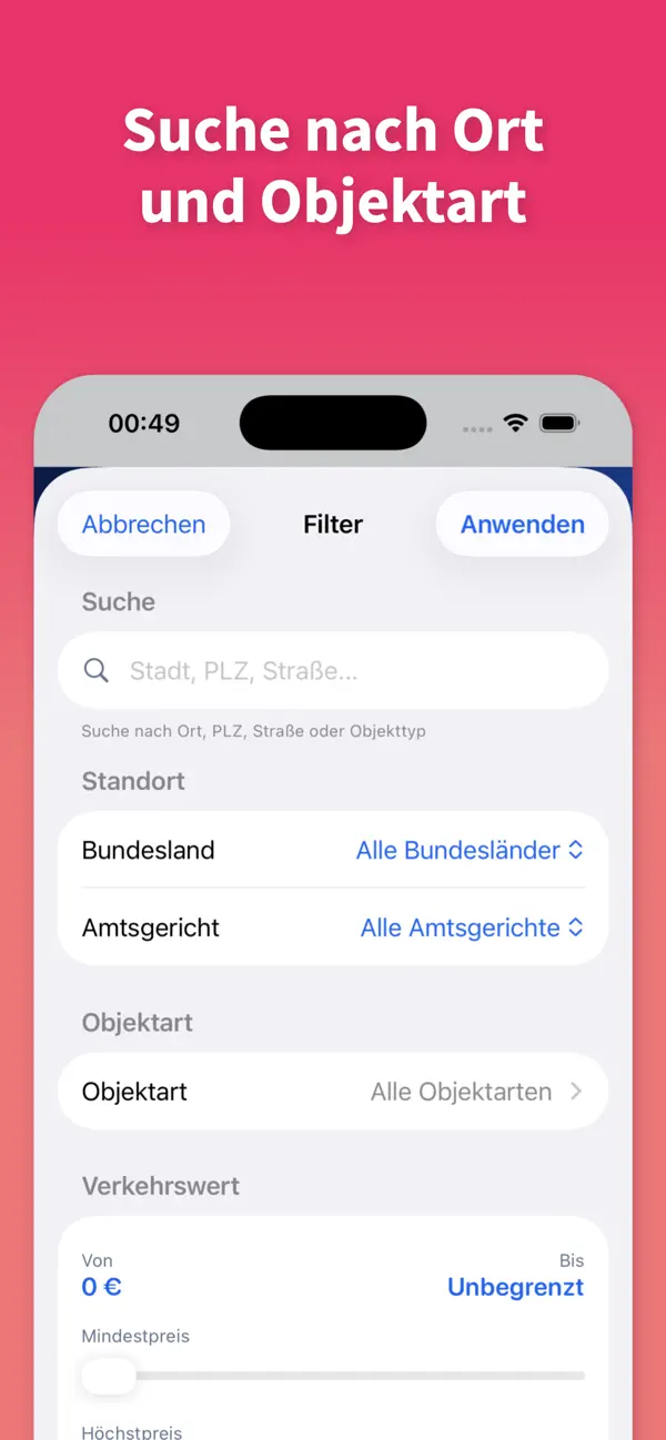 ZVG Zwangsversteigerung Screenshot 3